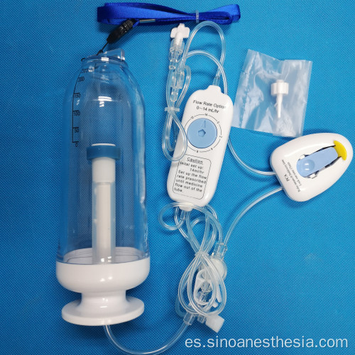 Bomba de infusión desechable elastomérica volumétrica médica